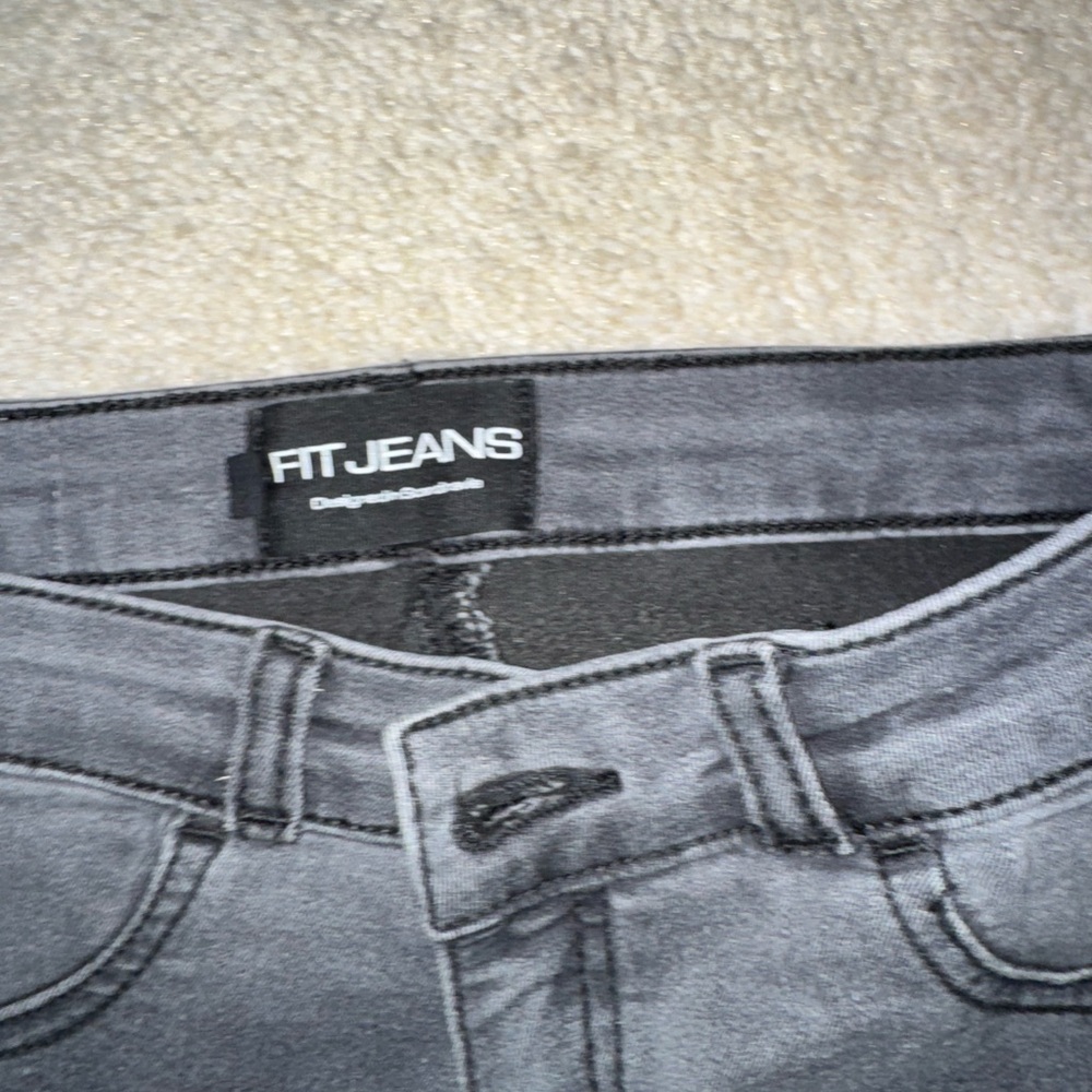 FITJEANS Women's High Rise Jeans - Gray